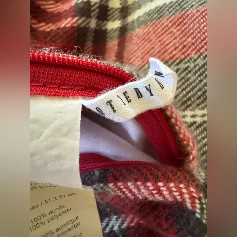 Pottery Barn Plaid Holiday Pillowsham
